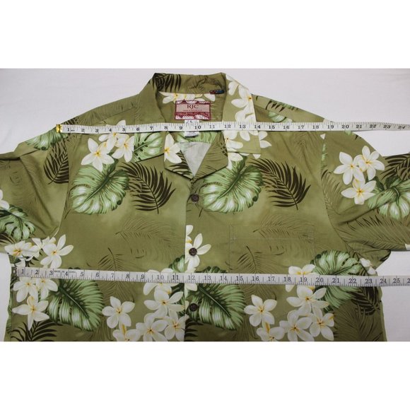 Vintage RJC floral tropical Hawaiian‎ short sleeve button front shirt L - Picture 7 of 13